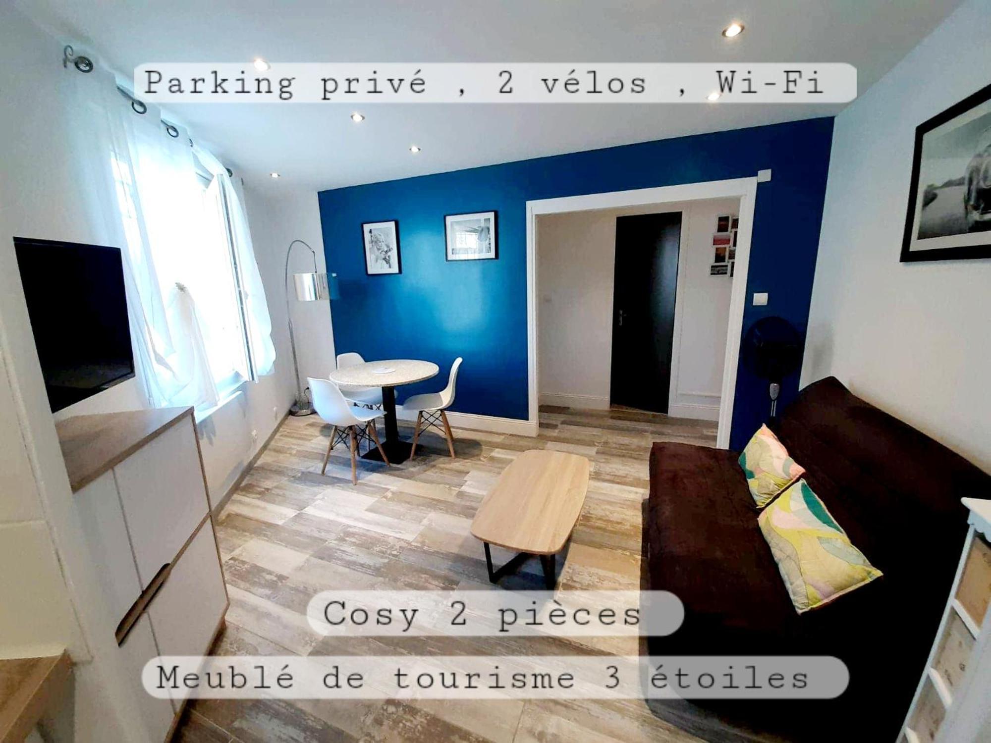 Apartment Cosy T2, Meuble De Tourisme 3 Etoiles, Parking Ferme , 2velos, Wi-fi